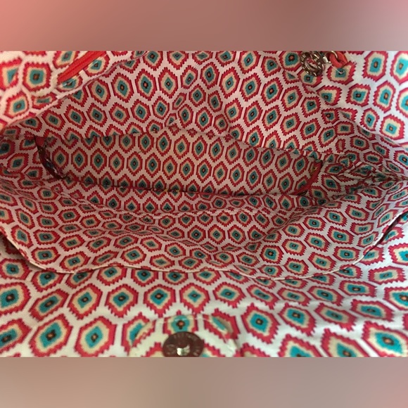 VERA BRADLEY large clutch purse 👛 front pockets 💕 - Picture 4 of 6
